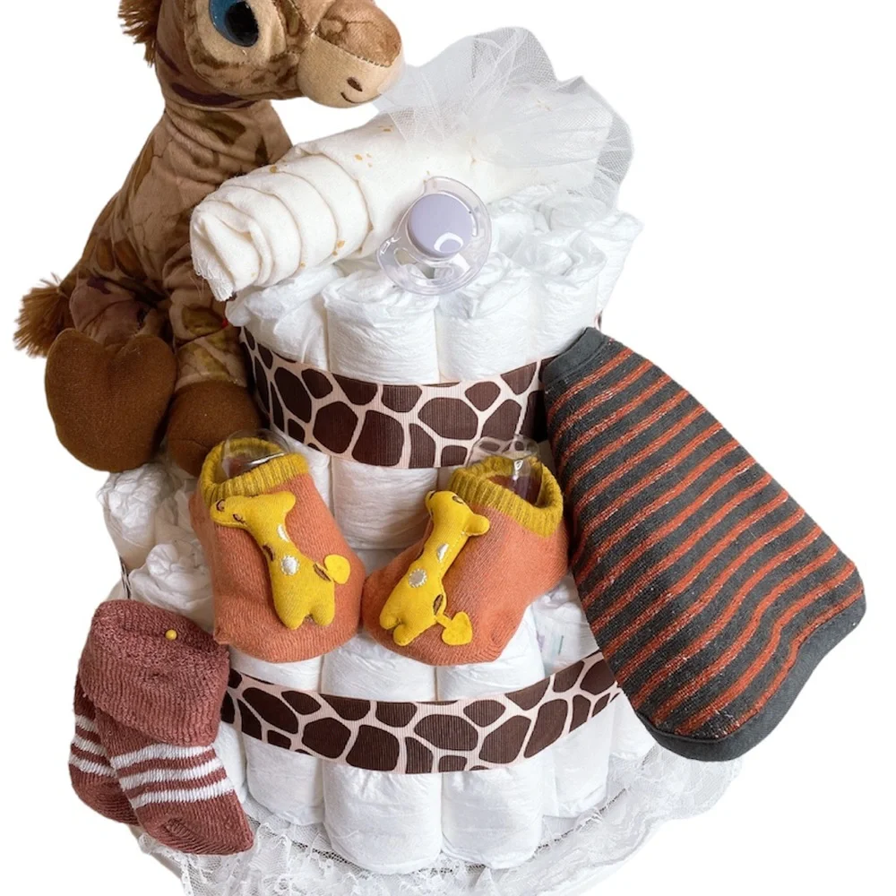 Giraffe Diaper Cake